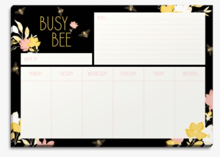 Busy Bee Calendar Note Pad