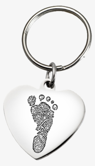 Fingerprint Memorial Key Ring