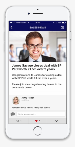 Phone Showing Saleshub