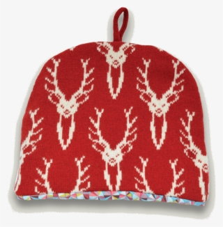 Knitted Stag Head Tea Cosy