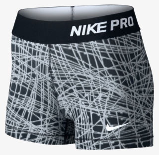 Nike Women's Pro Cool Tracer 3" Short Black Print