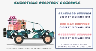 Katie Kime Christmas Shipping