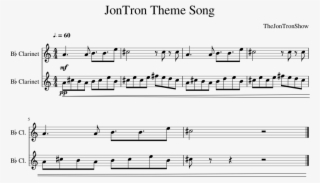 Jontron Theme Song Clarinet Sheet Music For Clarinet
