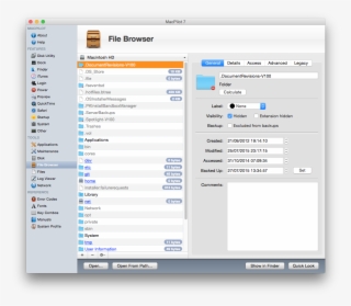 Macpilot Can Show Your Where The Versions Are Stored,