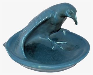 Vintage Rookwood Pottery Raven Rook Bird Tray Number