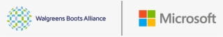 Logos For Walgreens Boots Alliance And Microsoft