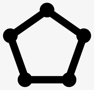 A Pentagon Icon Is A Shape With Five Lines That Are