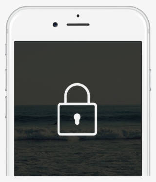 Iphone With Lock Icon On Screen