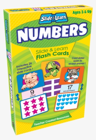 Tcr6554 Numbers Slide & Learn Flash Cards Image