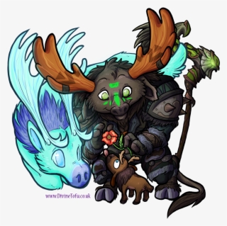 Wow Chibi Highmountain Tauren Druid By Divinetofu