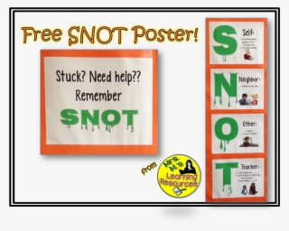 Teach Students How To Ask For Help Using Snot