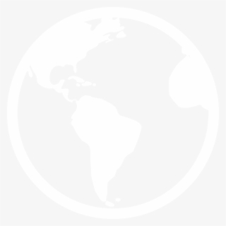 Globe America White Icon