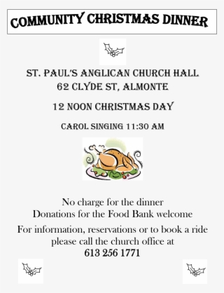 Community Christmas Dinner