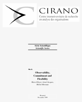 Observability, Commitment And Flexibility