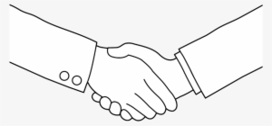 Shaking Hands Clip Art Black And White