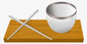 Rice Bowl With Chopsticks Clipart Png