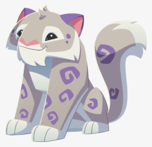 Silver Snow Leopard - Animal Jam Snow Leopard Drawing