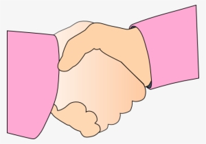 Girls Shaking Hands Cartoon