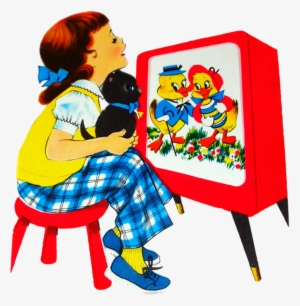 Girl Watching Tv - Play