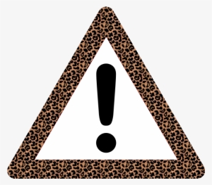 Warning-leopard - Clip Art Exclamation Point