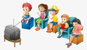 What Kind Of Viewer Are You Casual, Obsessive, Normal - Kids Watching Tv Clipart