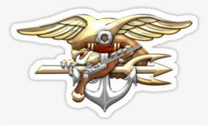 Navy Seals Trident Emblem " Stickers By Serge - Navy Seal Logo Png