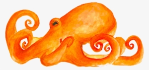 Transparent Octopus - Transparent Png Tumblr Orange