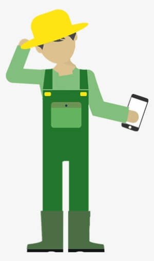 Here's Why Farmers Are More Tech-savvy Than You - Farmer With Mobile Icon