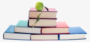 Books With Apple Png Image - Books Image In Png