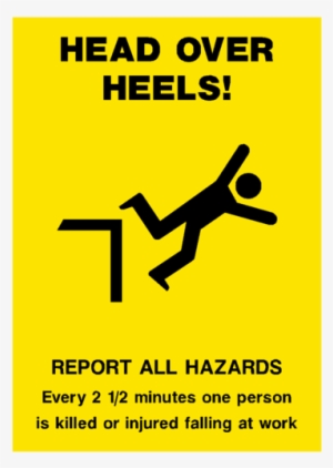 Falling Safety Poster - Slips, Trips, Falls Graphic Safety Posters