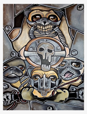 Mad Max Pug Print 11″ X 14″ - Painting