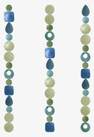 Green & Blue Capiz Shell Strand - Bead