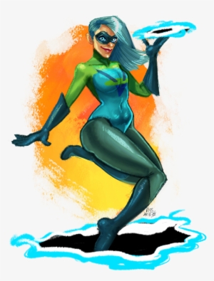 Drawing Of Voyd From Incredibles - Incredibles 2 Voyd Sexy