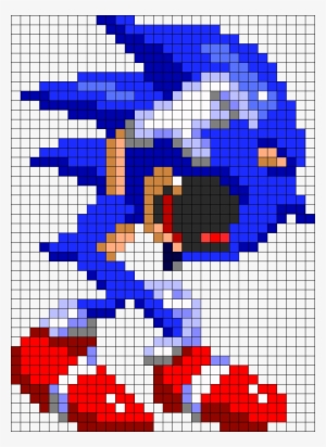 15284 Sonic Exe Found You - Pixel Art Sonic - 673x925 PNG Download - PNGkit