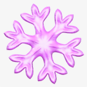 Pink Snowflake Emoji Snow Overlay Cute - Snow Emoji Iphone