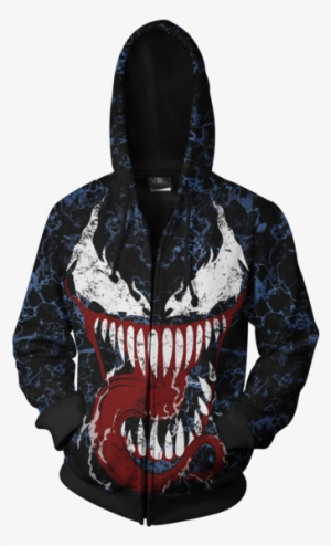Carnage 3d Zip Up Hoodie - Venom And Carnage Hoodie