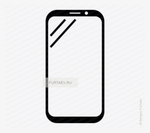 Samsung Galaxy Vector Icon Graphic Royalty Free Stock - Smartphone White Vector Png