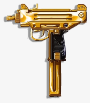Gold Uzi Uz Trapmusic Sticker Ryan Quotah Png Uzi Gold - Gold Uzi Png