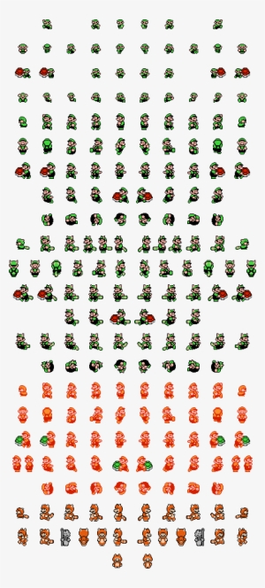 Smb3 Luigi Sheet - Super Mario Bros 3 Luigi Sprite