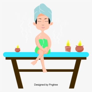 Simple Cartoon Female Spa Nursing Design, Simple, Female, - Cartoon