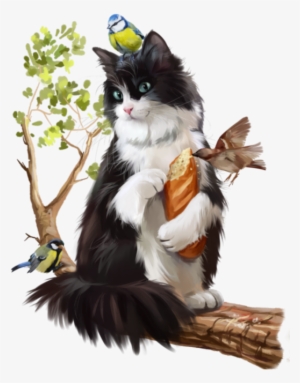 Clipart Cat Watercolor - Lorri Kajenna Art