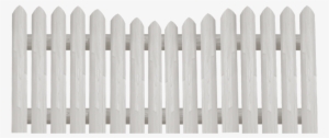 White Picket Fence Png - White Garden Fence Png