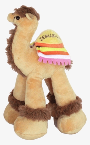 Sweet Soft Camel Toy With A Colorful Jerusalem Blanket - Toy Camel
