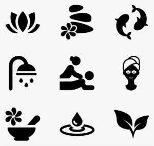 Relaxing In A Spa - Spa Icon Vector