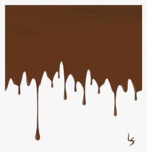 Melted Chocolate By Lis Banner Black And White Library - Melted Chocolate Vector Png