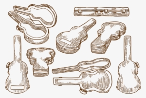 Guitar Case Vector Pack - Drawing
