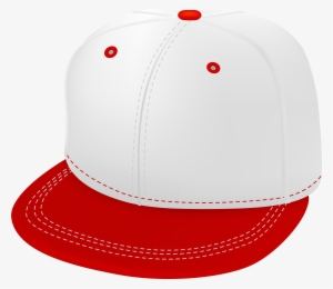 Red And White Cap Png Clipart - Red And White Cap