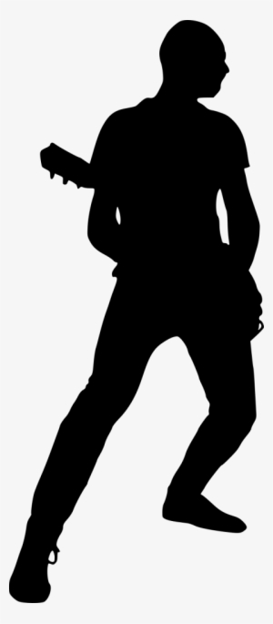 9 Electric Guitar Player Silhouette Png Transparent - Portable Network Graphics