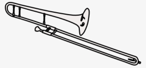 Trombone - Trombone Clipart Black And White
