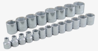 3/8" Drive 21 Piece 6 Point Standard Metric Socket